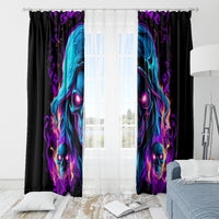 Flame Skull Window Curtain Did I Piss You Off That Great At Least I'm Doing Something Right - Wonder Print Shop