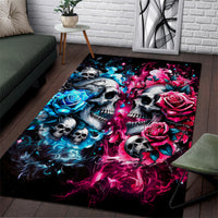 Couple Skull Area Rug Don't Try To Figure Me Out I'm Special - Wonder Print Shop