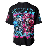 Couple Skull Baseball Jersey Don't Try To Figure Me Out I'm Special - Wonder Print Shop
