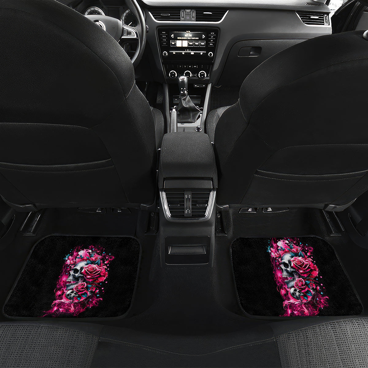 Couple Skull Car Mats Don't Try To Figure Me Out I'm Special - Wonder Print Shop