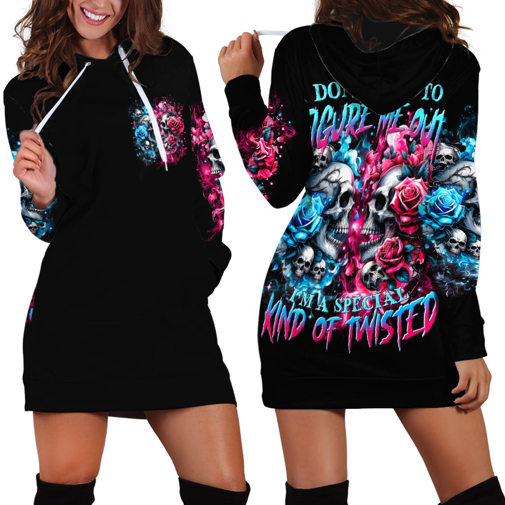 Couple Skull Hoodie Dress Don't Try To Figure Me Out I'm Special - Wonder Print Shop