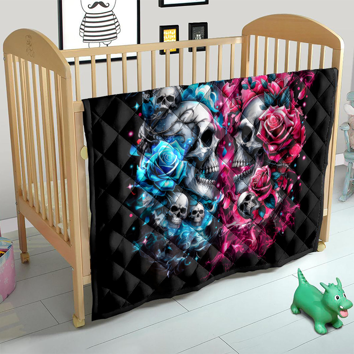 Couple Skull Quilt Don't Try To Figure Me Out I'm Special - Wonder Print Shop