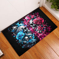 Couple Skull Rubber Doormat Don't Try To Figure Me Out I'm Special - Wonder Print Shop