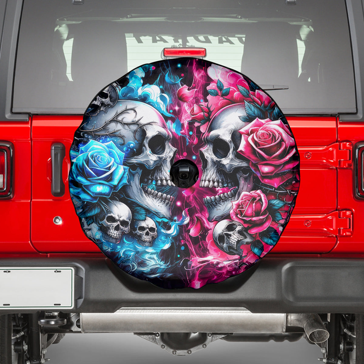 Couple Skull Spare Tire Cover Don't Try To Figure Me Out I'm Special - Wonder Print Shop