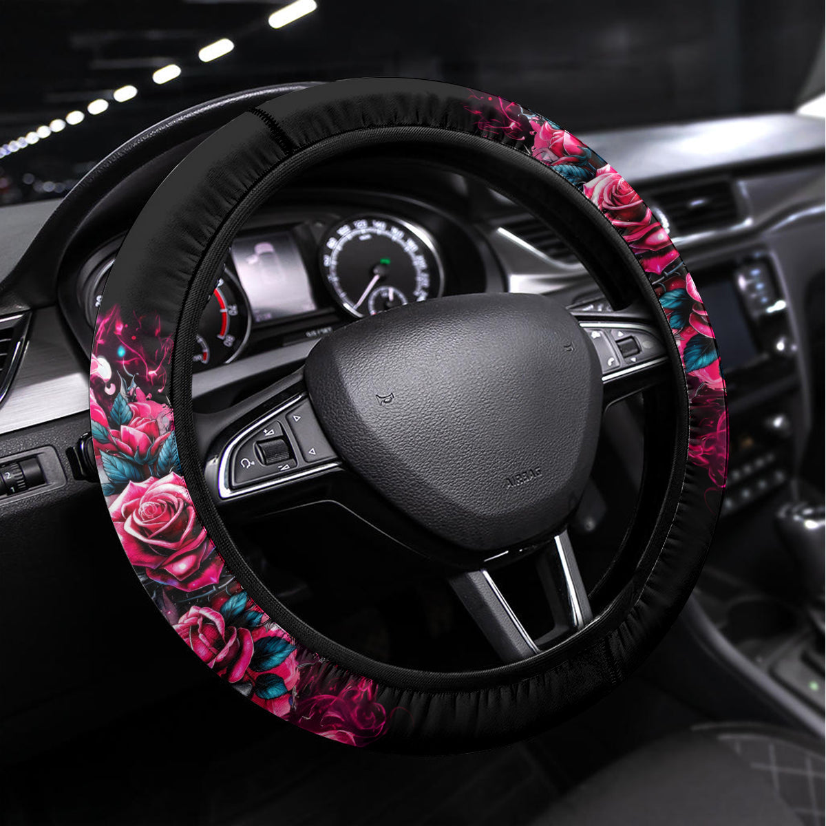 Couple Skull Steering Wheel Cover Don't Try To Figure Me Out I'm Special - Wonder Print Shop