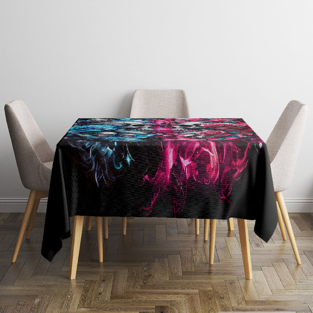 Couple Skull Tablecloth Don't Try To Figure Me Out I'm Special - Wonder Print Shop