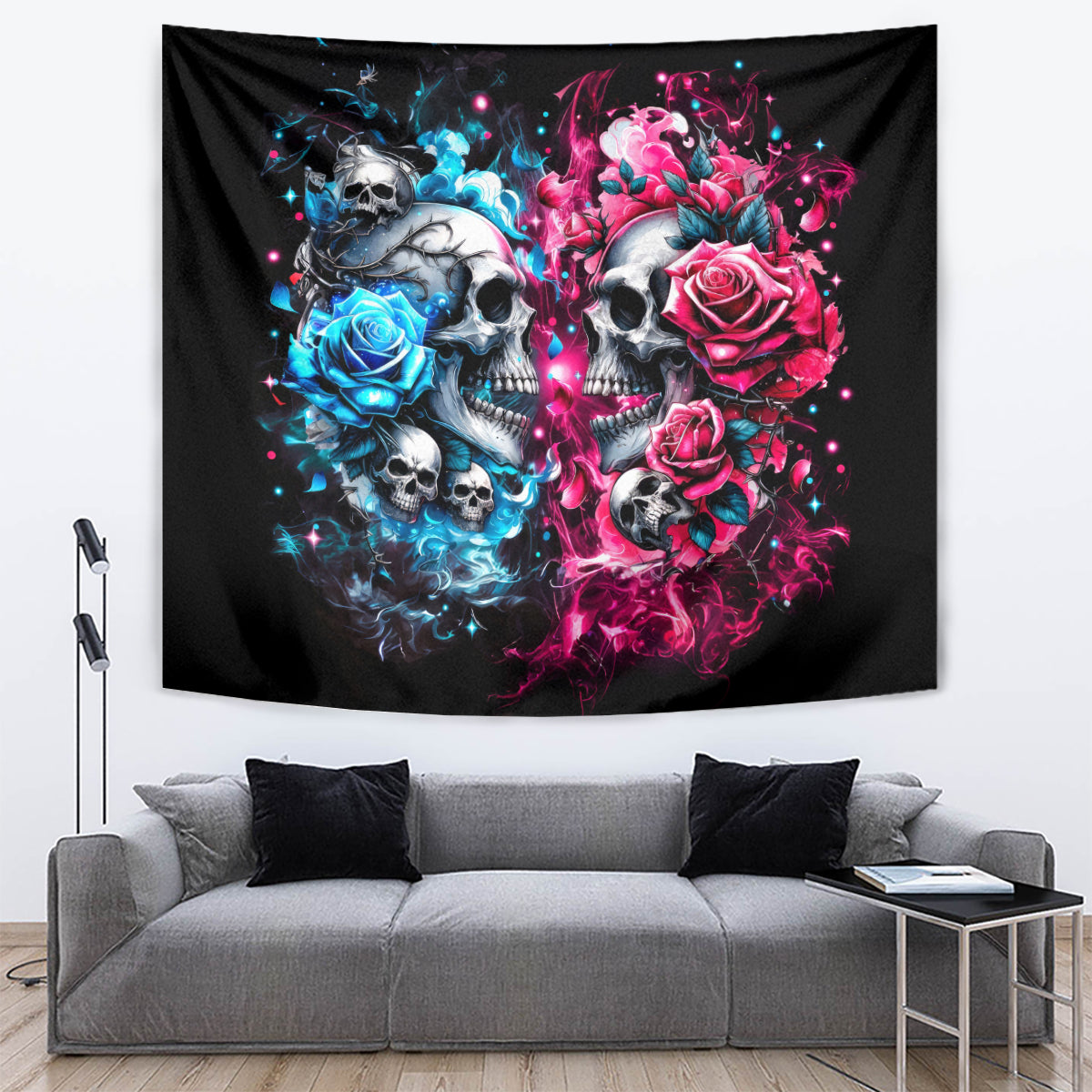 Couple Skull Tapestry Don't Try To Figure Me Out I'm Special - Wonder Print Shop