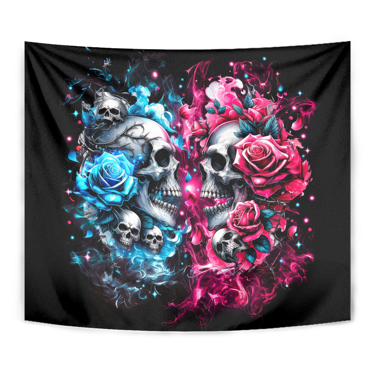 Couple Skull Tapestry Don't Try To Figure Me Out I'm Special - Wonder Print Shop