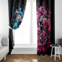 Couple Skull Window Curtain Don't Try To Figure Me Out I'm Special - Wonder Print Shop