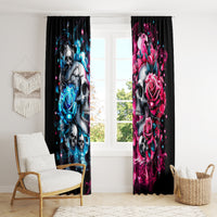 Couple Skull Window Curtain Don't Try To Figure Me Out I'm Special - Wonder Print Shop