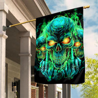 Flame Skull Garden Flag Fuck You You Fuckin Fuck - Wonder Print Shop