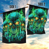 Flame Skull Garden Flag Fuck You You Fuckin Fuck - Wonder Print Shop