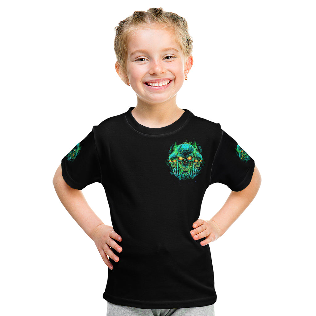 Flame Skull Kid T Shirt Fuck You You Fuckin Fuck - Wonder Print Shop