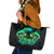 Flame Skull Leather Tote Bag Fuck You You Fuckin Fuck - Wonder Print Shop