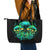 Flame Skull Leather Tote Bag Fuck You You Fuckin Fuck - Wonder Print Shop