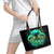 Flame Skull Leather Tote Bag Fuck You You Fuckin Fuck - Wonder Print Shop