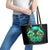 Flame Skull Leather Tote Bag Fuck You You Fuckin Fuck - Wonder Print Shop