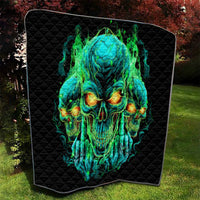 Flame Skull Quilt Fuck You You Fuckin Fuck - Wonder Print Shop