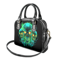 Flame Skull Shoulder Handbag Fuck You You Fuckin Fuck