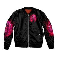 Flame Skull Bomber Jacket I Have 3 Sides Quite Sweet Funny Crazy And The Side You Never See - Wonder Print Shop