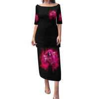 Flame Skull Family Matching Puletasi and Hawaiian Shirt I Have 3 Sides Quite Sweet Funny Crazy And The Side You Never See - Wonder Print Shop