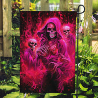 Flame Skull Garden Flag I Have 3 Sides Quite Sweet Funny Crazy And The Side You Never See - Wonder Print Shop