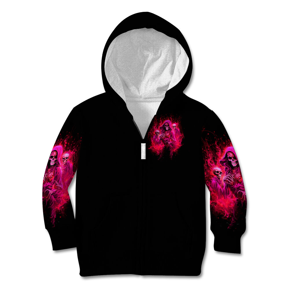Flame Skull Kid Hoodie I Have 3 Sides Quite Sweet Funny Crazy And The Side You Never See - Wonder Print Shop