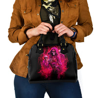 Flame Skull Shoulder Handbag I Have 3 Sides Quite Sweet Funny Crazy And The Side You Never See