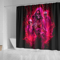 Flame Skull Shower Curtain I Have 3 Sides Quite Sweet Funny Crazy And The Side You Never See