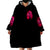 Flame Skull Wearable Blanket Hoodie I Have 3 Sides Quite Sweet Funny Crazy And The Side You Never See - Wonder Print Shop