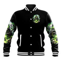 Reaper Skull Baseball Jacket I Think I Was Designed To Be Alone - Wonder Print Shop