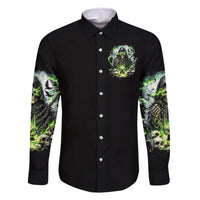 Reaper Skull Family Matching Long Sleeve Bodycon Dress and Hawaiian Shirt I Think I Was Designed To Be Alone - Wonder Print Shop