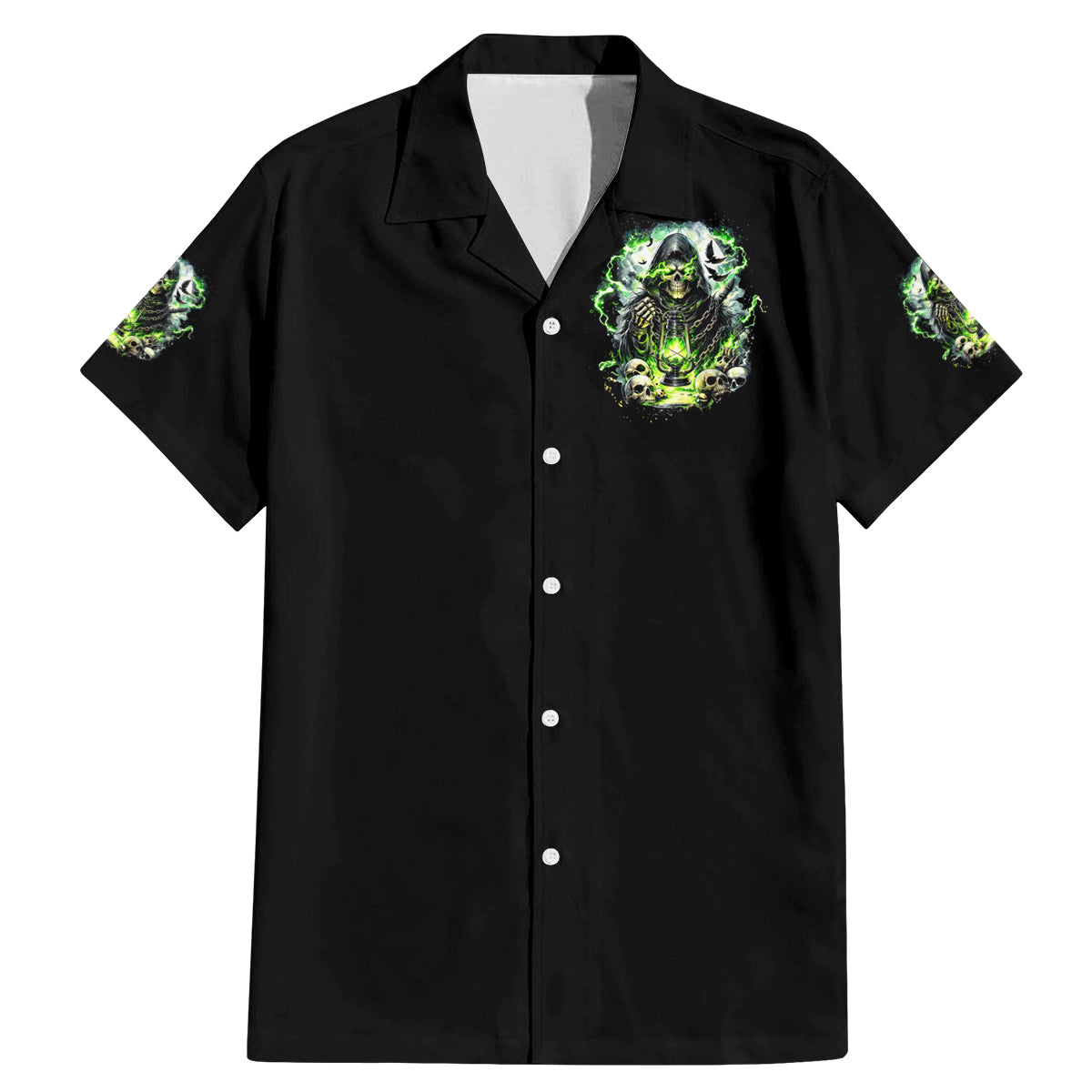 Reaper Skull Family Matching Mermaid Dress and Hawaiian Shirt I Think I Was Designed To Be Alone - Wonder Print Shop