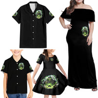 Reaper Skull Family Matching Off Shoulder Maxi Dress and Hawaiian Shirt I Think I Was Designed To Be Alone - Wonder Print Shop
