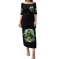 Reaper Skull Family Matching Puletasi and Hawaiian Shirt I Think I Was Designed To Be Alone - Wonder Print Shop