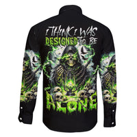 Reaper Skull Family Matching Summer Maxi Dress and Hawaiian Shirt I Think I Was Designed To Be Alone - Wonder Print Shop