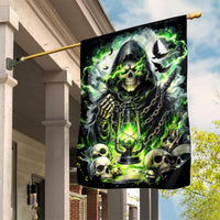 Reaper Skull Garden Flag I Think I Was Designed To Be Alone - Wonder Print Shop