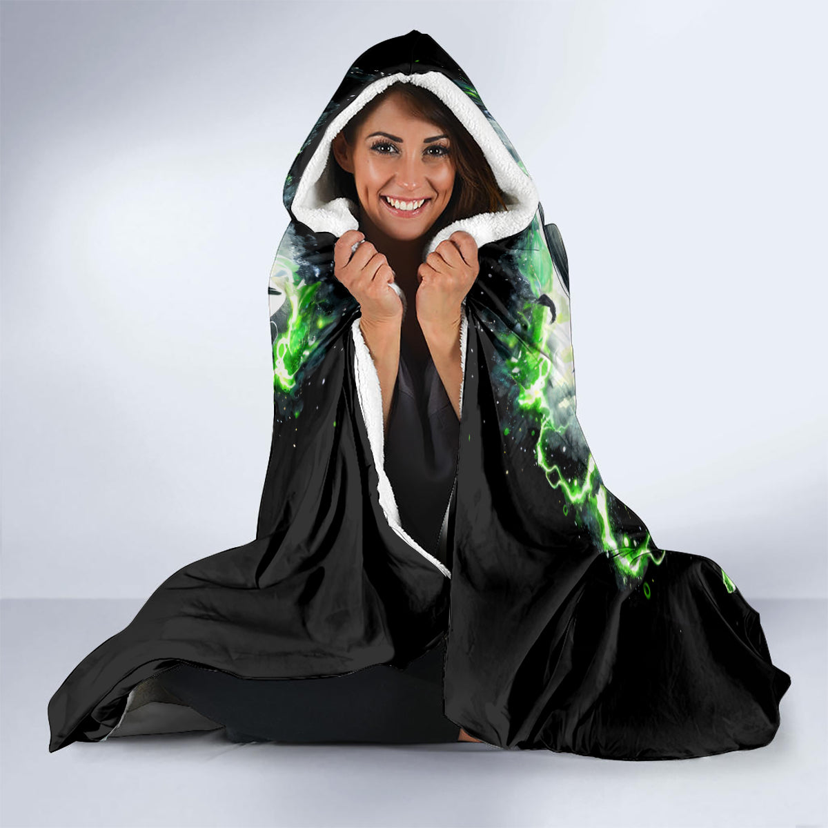 Reaper Skull Hooded Blanket I Think I Was Designed To Be Alone