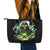 Reaper Skull Leather Tote Bag I Think I Was Designed To Be Alone - Wonder Print Shop
