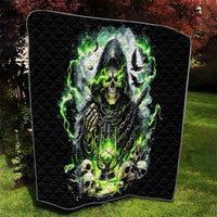 Reaper Skull Quilt I Think I Was Designed To Be Alone - Wonder Print Shop