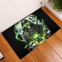 Reaper Skull Rubber Doormat I Think I Was Designed To Be Alone - Wonder Print Shop