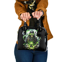 Reaper Skull Shoulder Handbag I Think I Was Designed To Be Alone