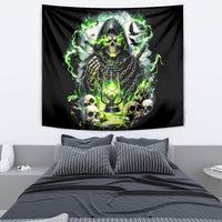 Reaper Skull Tapestry I Think I Was Designed To Be Alone - Wonder Print Shop