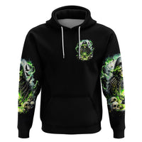 Reaper Skull Zip Hoodie I Think I Was Designed To Be Alone - Wonder Print Shop