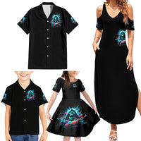Rose Skull Family Matching Summer Maxi Dress and Hawaiian Shirt She Whispered Back Iam The Storm - Wonder Print Shop