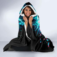 Rose Skull Hooded Blanket She Whispered Back Iam The Storm