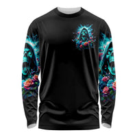 Rose Skull Long Sleeve Shirt She Whispered Back Iam The Storm - Wonder Print Shop