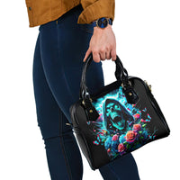Rose Skull Shoulder Handbag She Whispered Back Iam The Storm