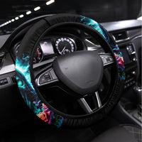 Rose Skull Steering Wheel Cover She Whispered Back Iam The Storm - Wonder Print Shop
