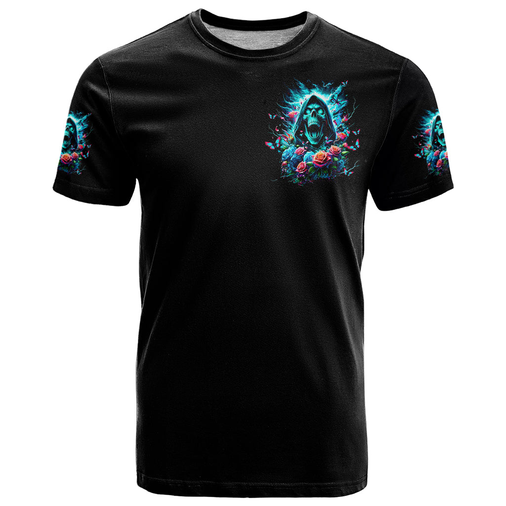 Rose Skull T Shirt She Whispered Back Iam The Storm - Wonder Print Shop